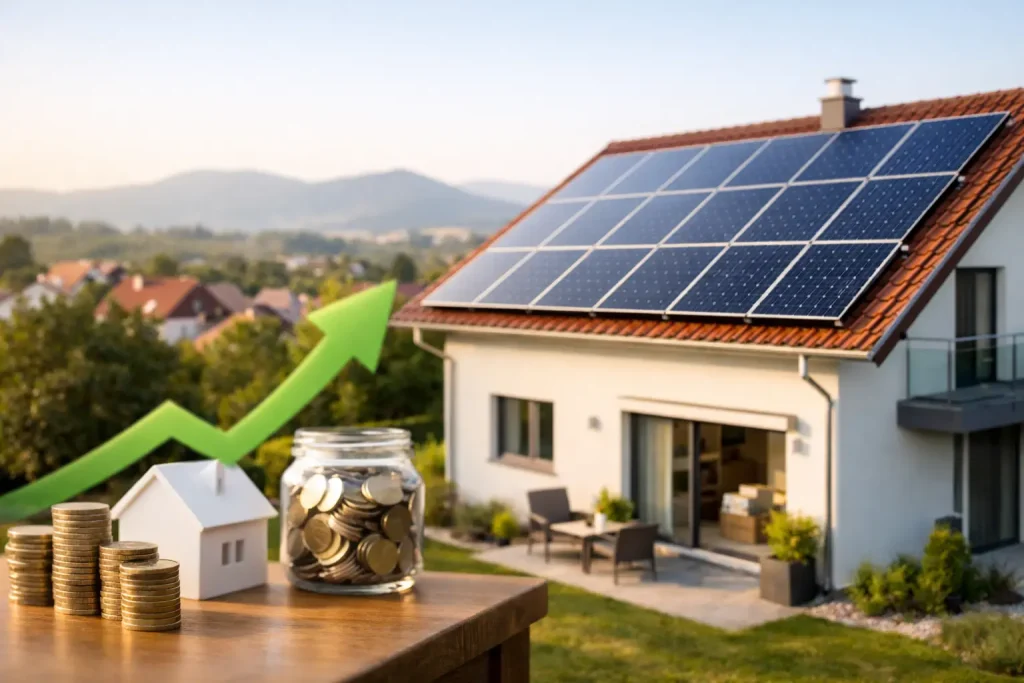 Ejemplo retorno paneles solares en una vivienda